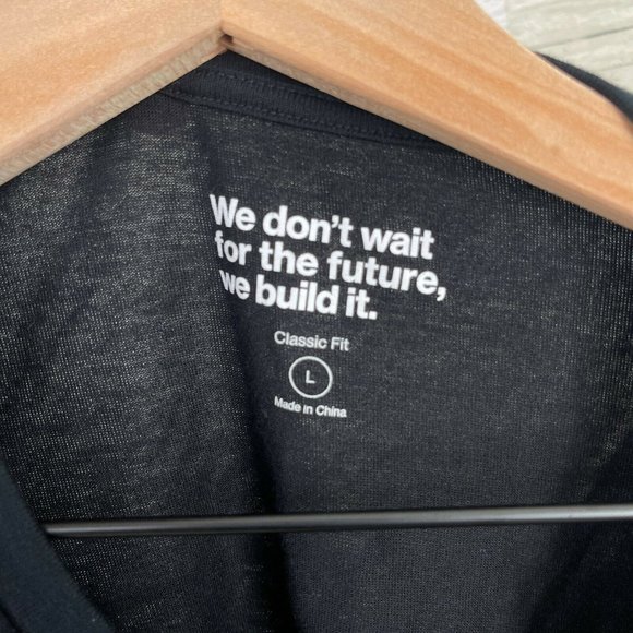 Verizon Wireless Present Logo Employee Uniform T Shirt Black Work Tee Mens Large - Picture 6 of 7